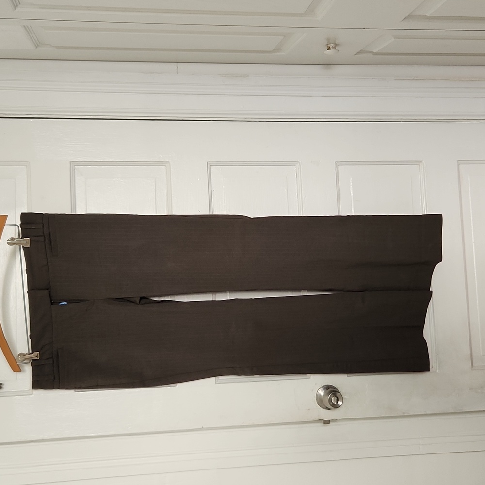 Dark gray pinstripe Drew Fit pant